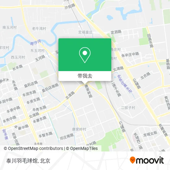泰川羽毛球馆地图