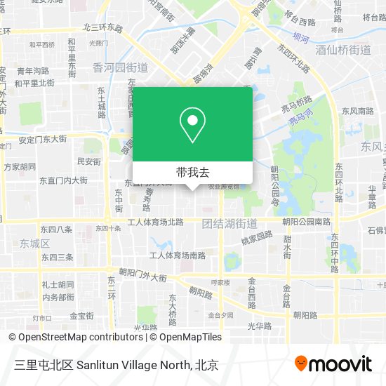 三里屯北区 Sanlitun Village North地图