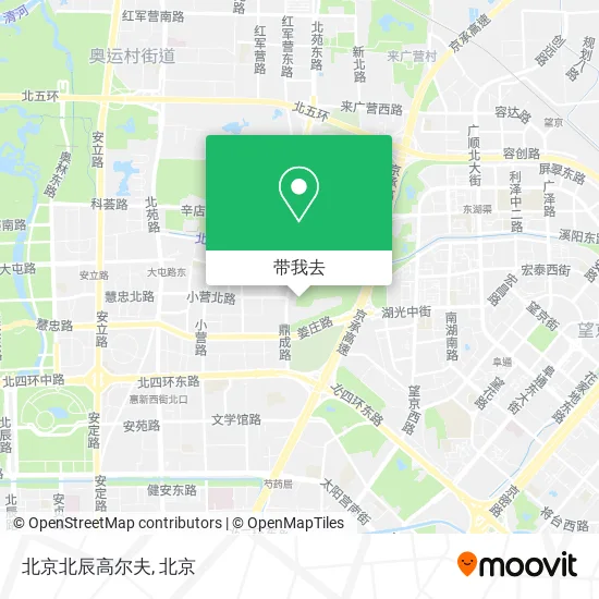 北京北辰高尔夫地图