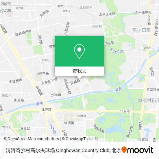 清河湾乡村高尔夫球场 Qinghewan Country Club地图