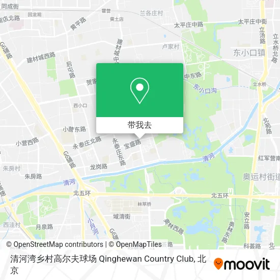 清河湾乡村高尔夫球场 Qinghewan Country Club地图