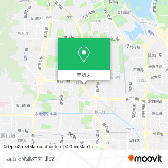 西山阳光高尔夫地图