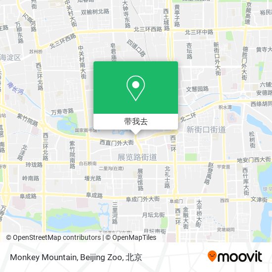 Monkey Mountain, Beijing Zoo地图