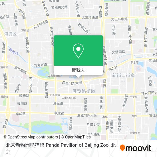 北京动物园熊猫馆 Panda Pavilion of Beijing Zoo地图