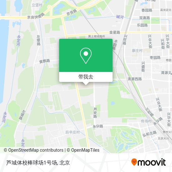 芦城体校棒球场1号场地图