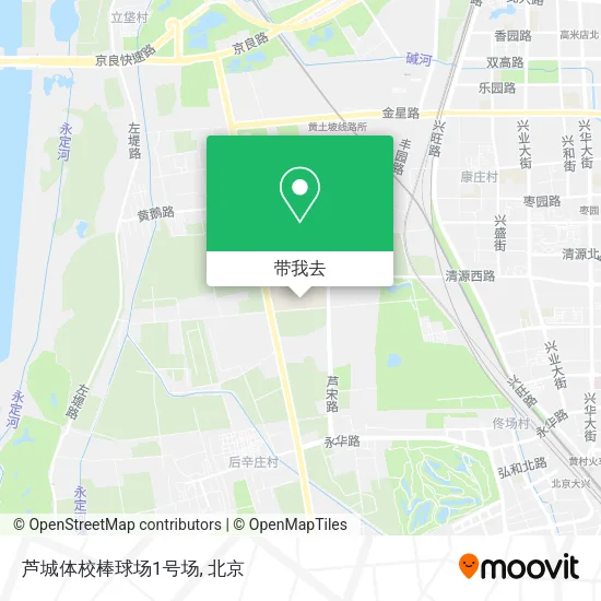 芦城体校棒球场1号场地图