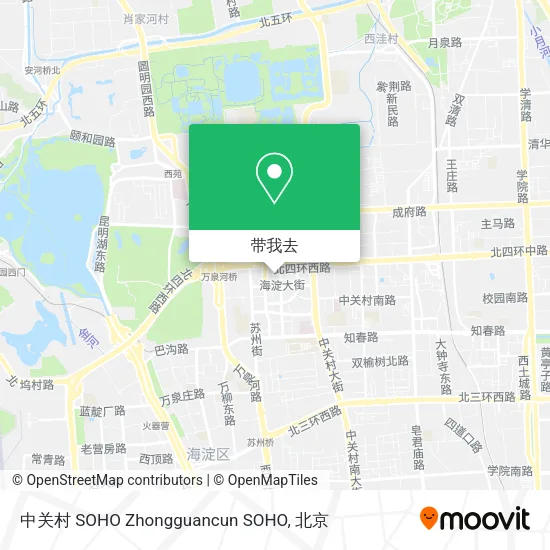 中关村 SOHO Zhongguancun SOHO地图