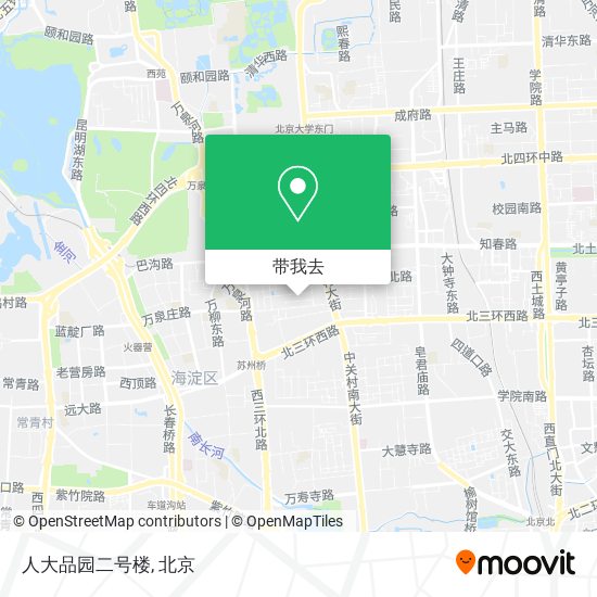 人大品园二号楼地图