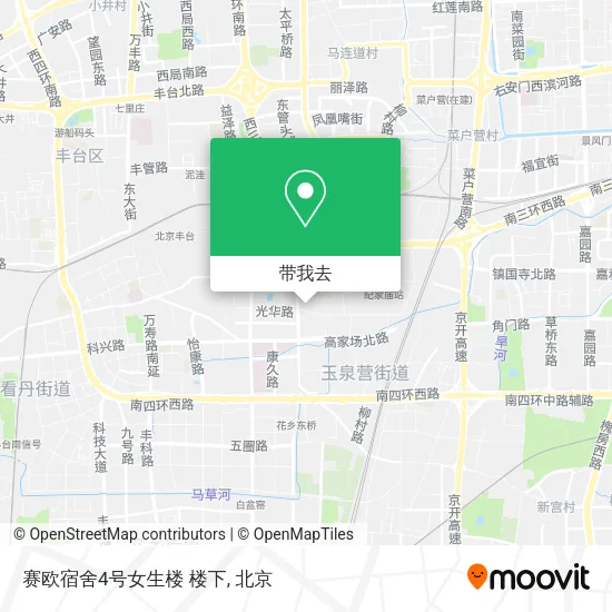 赛欧宿舍4号女生楼 楼下地图