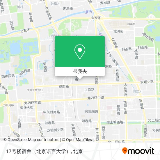 17号楼宿舍（北京语言大学）地图