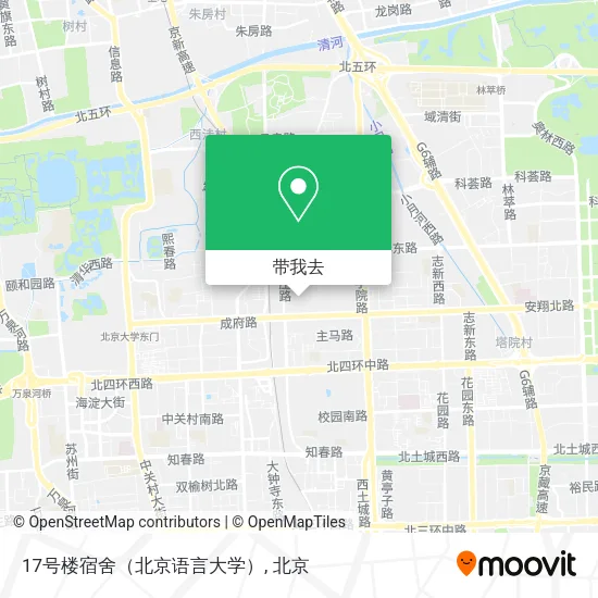17号楼宿舍（北京语言大学）地图