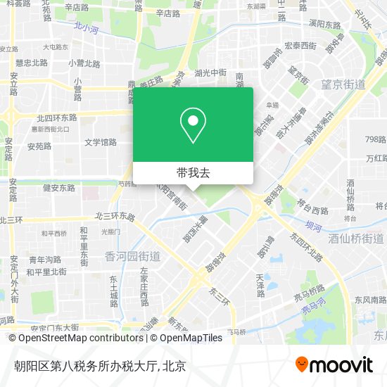 朝阳区第八税务所办税大厅地图