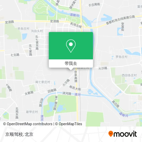 京顺驾校地图