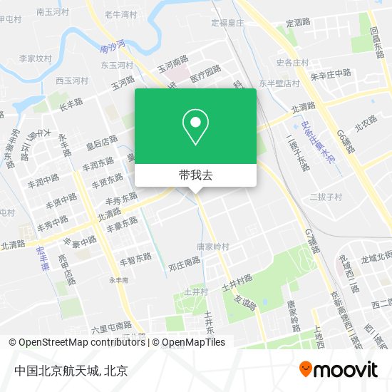 中国北京航天城地图