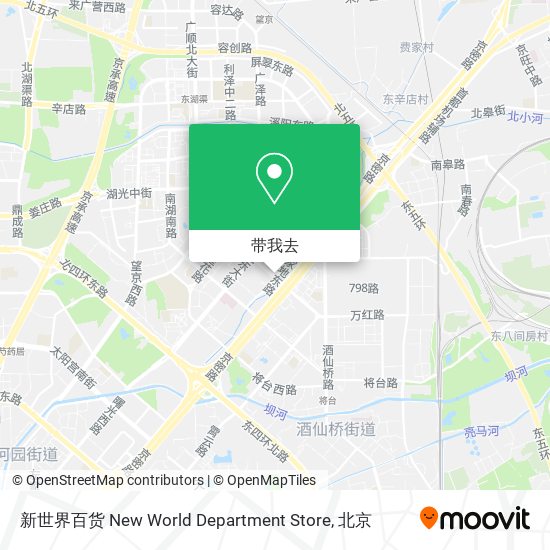 新世界百货 New World Department Store地图