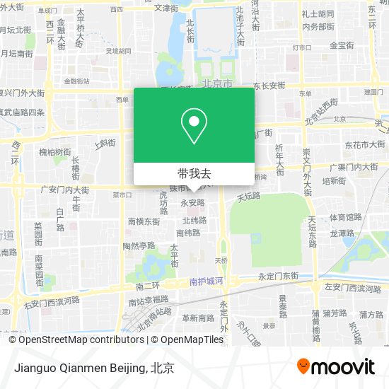 Jianguo Qianmen Beijing地图