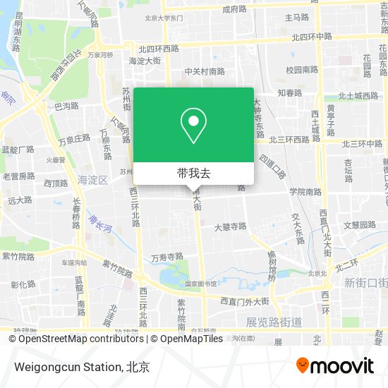 Weigongcun Station地图
