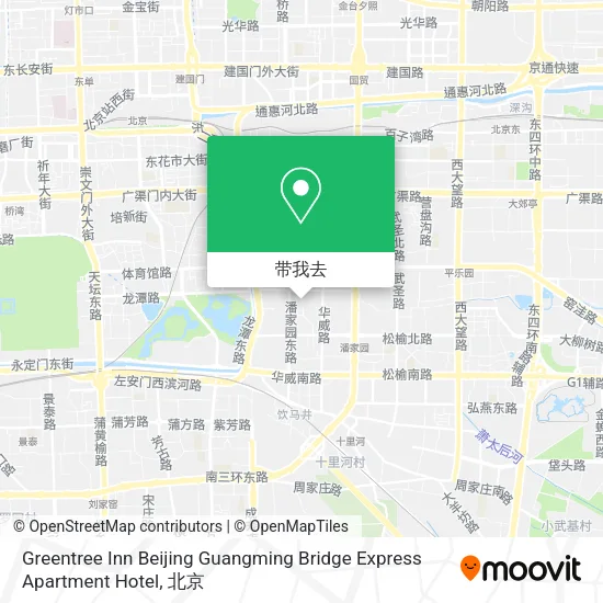 Greentree Inn Beijing Guangming Bridge Express Apartment Hotel地图