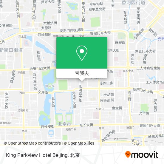 King Parkview Hotel Beijing地图
