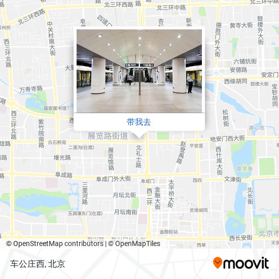 车公庄西地图