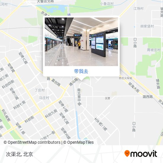 次渠北地图