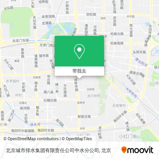 北京城市排水集团有限责任公司中水分公司地图