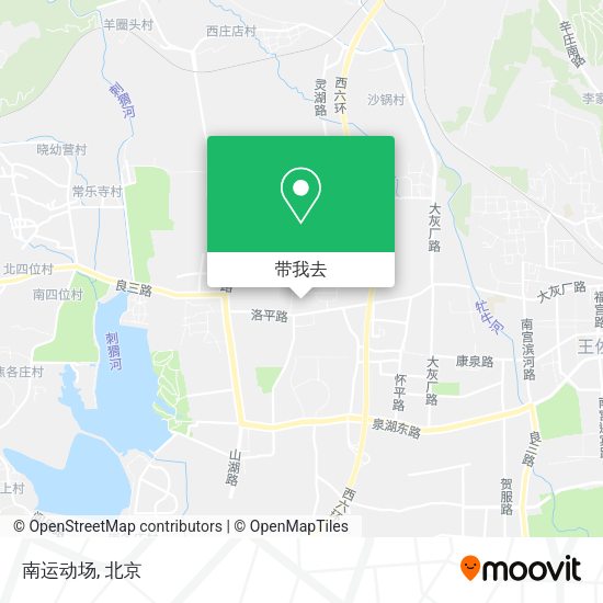 南运动场地图