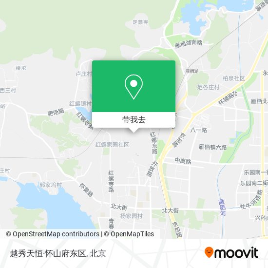 越秀天恒·怀山府东区地图