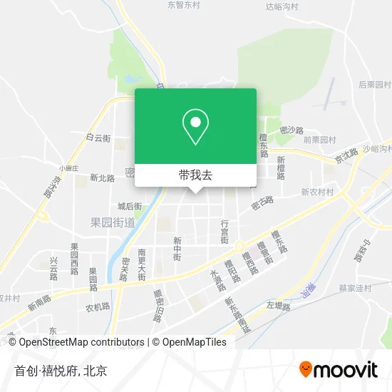 首创·禧悦府地图