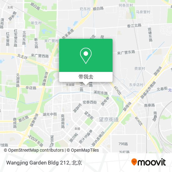 Wangjing Garden Bldg 212地图