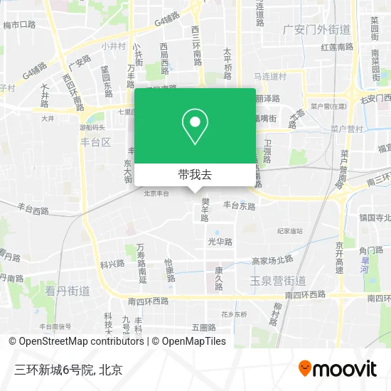 三环新城6号院地图