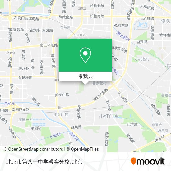 北京市第八十中学睿实分校地图