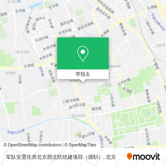 军队安置住房北京西北旺统建项目（团职）地图