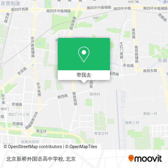 北京新桥外国语高中学校地图