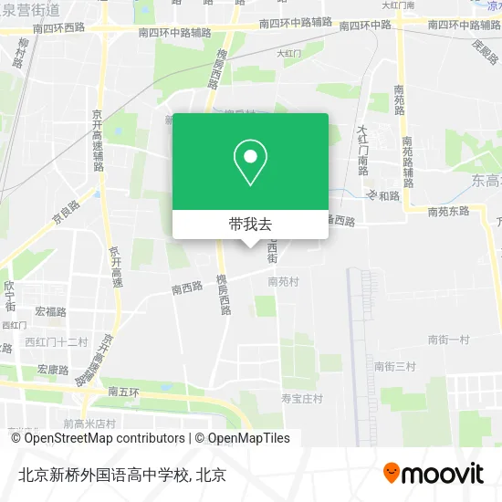 北京新桥外国语高中学校地图