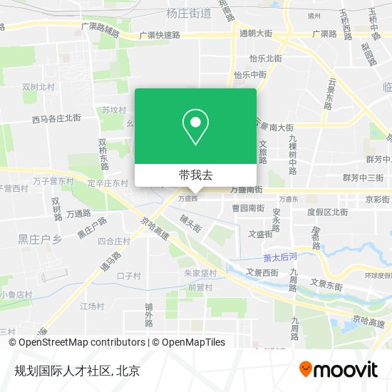 规划国际人才社区地图