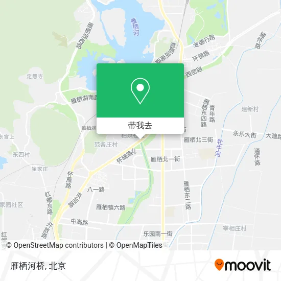 雁栖河桥地图