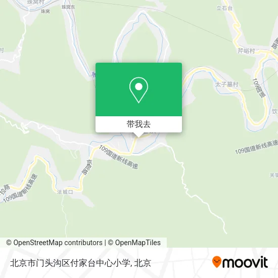 北京市门头沟区付家台中心小学地图