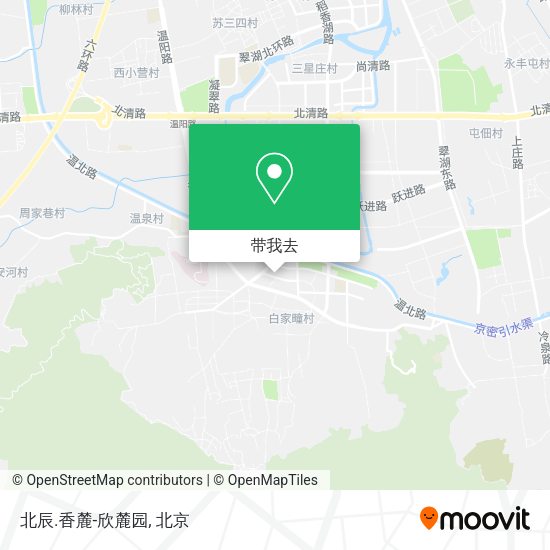 北辰.香麓-欣麓园地图