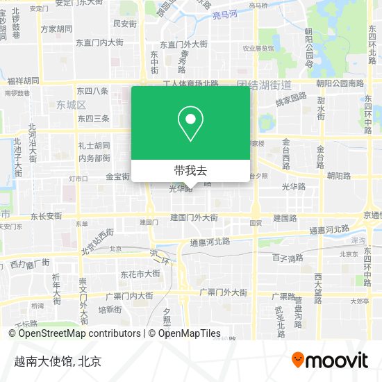 越南大使馆地图