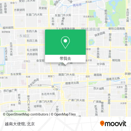 越南大使馆地图
