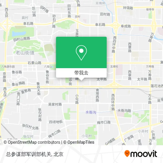 总参谋部军训部机关地图