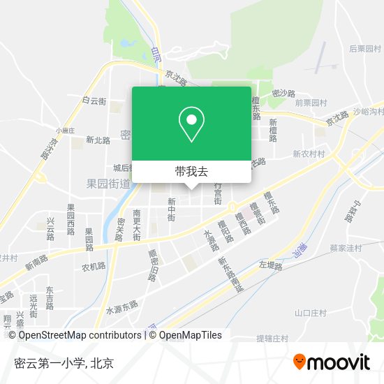 密云第一小学地图