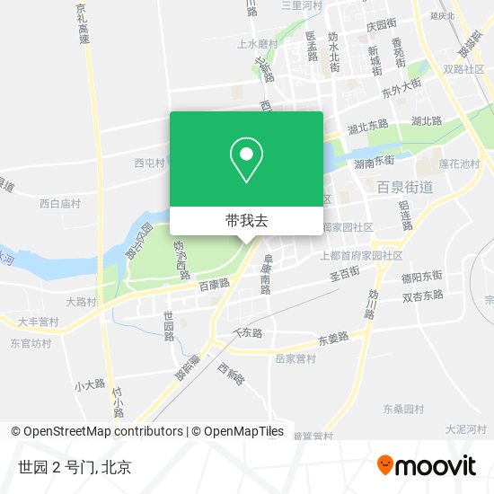 世园 2 号门地图