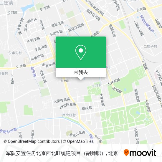 军队安置住房北京西北旺统建项目（副师职）地图