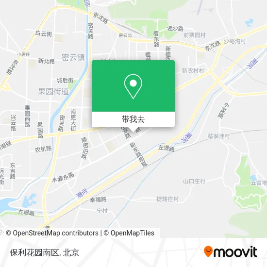 保利花园南区地图