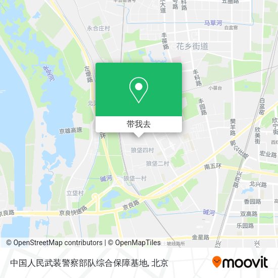 中国人民武装警察部队综合保障基地地图