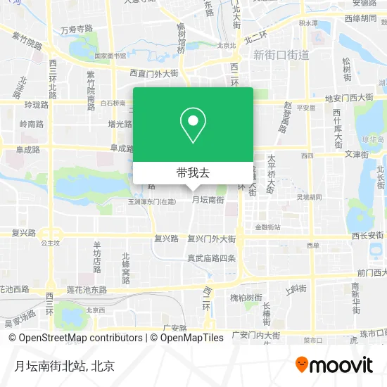 月坛南街北站地图