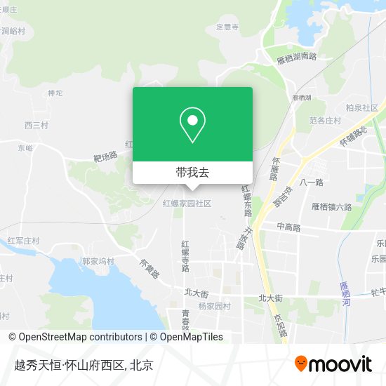 越秀天恒·怀山府西区地图
