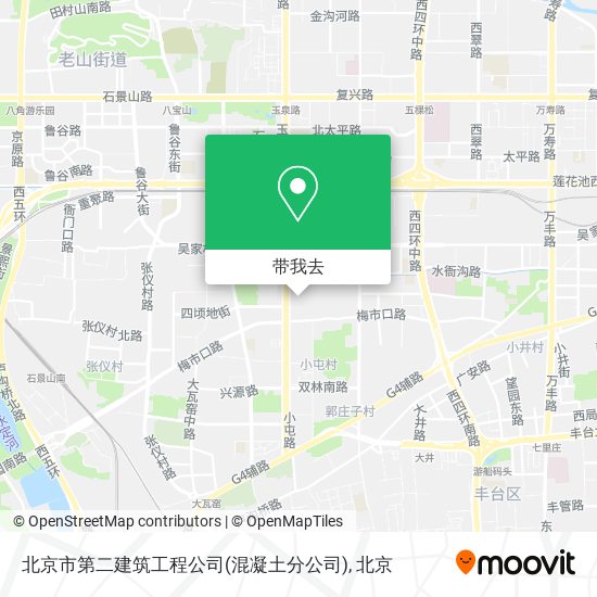 北京市第二建筑工程公司(混凝土分公司)地图